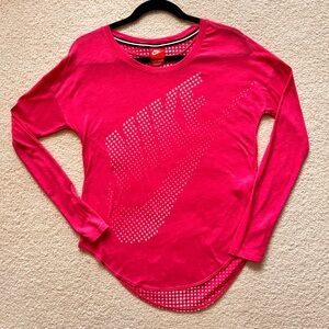 Nike Women's Pink Long Sleeve Top